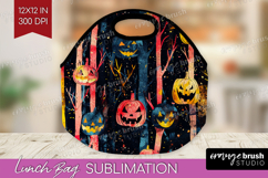Neon Halloween Lunch Bag - Spooky Lunch Bug PNG Sublimation Product Image 1
