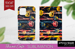 Neon Halloween Phone Case PNG - Spooky Case PNG Sublimation Product Image 1