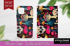 Neon Halloween Phone Case PNG - Spooky Case PNG Sublimation Product Image 1