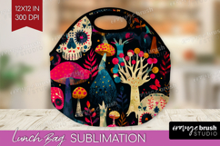 Neon Halloween Lunch Bag - Spooky Lunch Bug PNG Sublimation Product Image 1