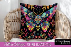 Neon Halloween Pillow Sublimation - Spooky Pillow Cover Product Image 1