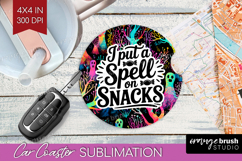 Sarcastic Quote Car Coaster - Halloween Coaster PNG Product Image 1