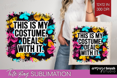Sarcastic Quote Tote Bag - Halloween Tote Bag PNG Product Image 1