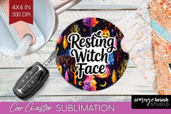 Sarcastic Quote Car Coaster - Halloween Coaster PNG Product Image 1