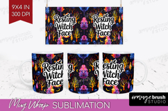 Sarcastic Quote Mug Wrap - Halloween Mug PNG Sublimation Product Image 1