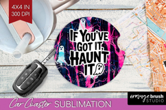 Sarcastic Quote Car Coaster - Halloween Coaster PNG Product Image 1