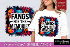 Sarcastic Quote Square Tshirt Background - Halloween PNG Product Image 1