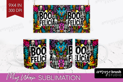 Sarcastic Quote Mug Wrap - Halloween Mug PNG Sublimation Product Image 1