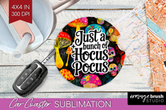 Sarcastic Quote Car Coaster - Halloween Coaster PNG Product Image 1