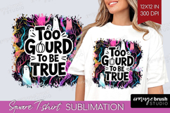 Sarcastic Quote Square Tshirt Background - Halloween PNG Product Image 1