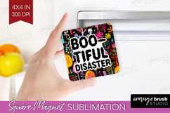 Sarcastic Quote Magnet Sublimation - Halloween Square Magnet Product Image 1