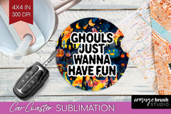 Sarcastic Quote Car Coaster - Halloween Coaster PNG Product Image 1