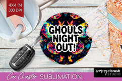 Sarcastic Quote Car Coaster - Halloween Coaster PNG Product Image 1