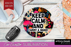 Sarcastic Quote Car Coaster - Halloween Coaster PNG Product Image 1