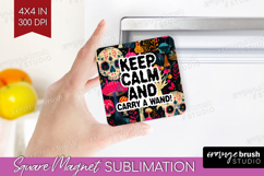 Sarcastic Quote Magnet Sublimation - Halloween Square Magnet Product Image 1