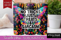Sarcastic Quote Tumbler Wrap - Halloween Tumbler PNG Product Image 1