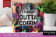 Sarcastic Quote Tumbler Wrap - Halloween Tumbler PNG Product Image 1