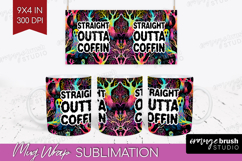 Sarcastic Quote Mug Wrap - Halloween Mug PNG Sublimation Product Image 1