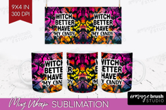 Sarcastic Quote Mug Wrap - Halloween Mug PNG Sublimation Product Image 1
