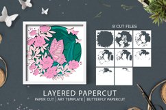 3D paper / Butterfly Papercut / Butterfly layered paper cut Product Image 1