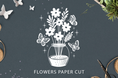 Paper cut flowers / Flowers SVG File Product Image 1