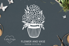 Flower paper cut / flower laser cutting design Product Image 1