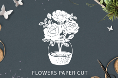 Paper cut flowers / Flowers SVG File Product Image 1