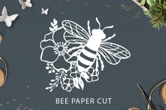 Bee SVG / Bee SVG paper cut / bee for cutting machine Product Image 1