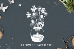 Paper cut flowers / Flowers SVG File Product Image 1