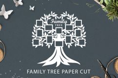 Family tree with photo frames svg / wall art Product Image 1