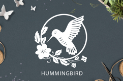 Hummingbird SVG / Hummingbird SVG paper cut / cricut Product Image 1