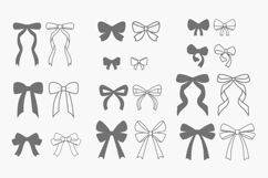 Bow svg bundle silhouette / Bow laser cut file Product Image 2