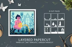 Lover of gardening and flowers layered paper cut plants Product Image 1