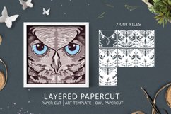 Layered papercut| paper cut|Owl papercut Product Image 1