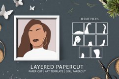 Groovy SVG layered papercut / Groovy layered paper cut Product Image 1