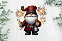 Happy New Year Gnome Sublimation Clipart Product Image 1