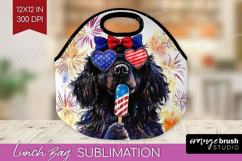 Newfoundland Dog Lunch Bag 4th Of July Lunch Bug PNG Product Image 1