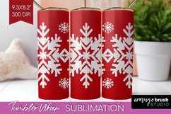 Nordic Christmas Tumbler Wrap - Winter Tumbler PNG Product Image 1