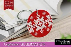 Nordic Christmas Keychain PNG - Winter Keychain Sublimation Product Image 1