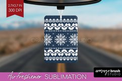 Nordic Christmas Air Freshener PNG - Winter Car Freshener Product Image 1