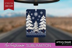 Nordic Christmas Air Freshener PNG - Winter Car Freshener Product Image 1