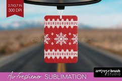 Nordic Christmas Air Freshener PNG - Winter Car Freshener Product Image 1
