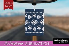 Nordic Christmas Air Freshener PNG - Winter Car Freshener Product Image 1