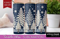 Nordic Christmas Tumbler Wrap - Winter Tumbler PNG Product Image 1