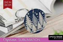 Nordic Christmas Keychain PNG - Winter Keychain Sublimation Product Image 1