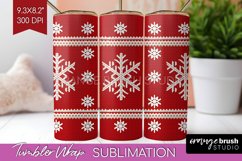 Nordic Christmas Tumbler Wrap - Winter Tumbler PNG Product Image 1