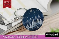 Nordic Christmas Keychain PNG - Winter Keychain Sublimation Product Image 1