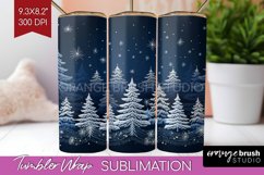 Nordic Christmas Tumbler Wrap - Winter Tumbler PNG Product Image 1