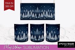 Nordic Christmas Mug Wrap - Winter 15 oz Mug Sublimation Product Image 1