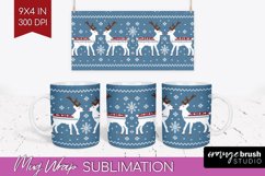 Nordic Christmas Mug Wrap - Winter 15 oz Mug Sublimation Product Image 1